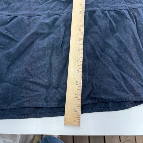 Vero Moda Dress Womens 12 Blue Tiered Helen Milo Mini Linen Blend - Picture 10 of 11